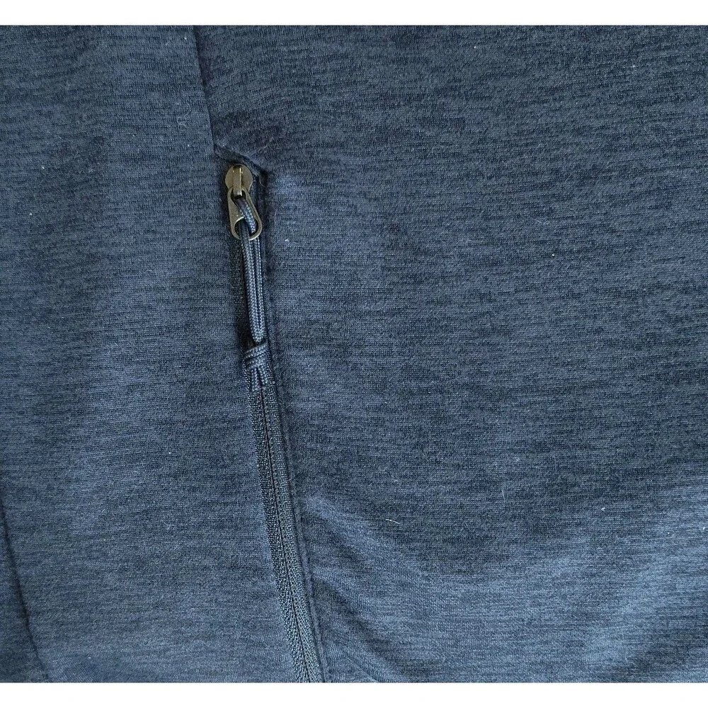 The North Face Men's XL Skyline Fleece 1/4 Zip Blue Jacket Pockets READ